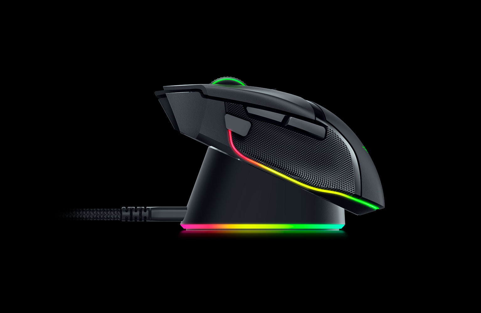 Razer Basilisk V3 Pro Wireless Gaming Mouse, HyperScroll Tilt Wheel,  2.4Ghz, Bluetooth, RGB, Black 