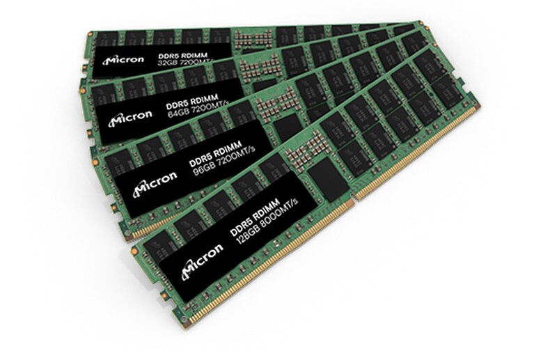 Micron Introduces 128 GB DDR5-8000 RDIMMs with Monolithic 32 Gb Die