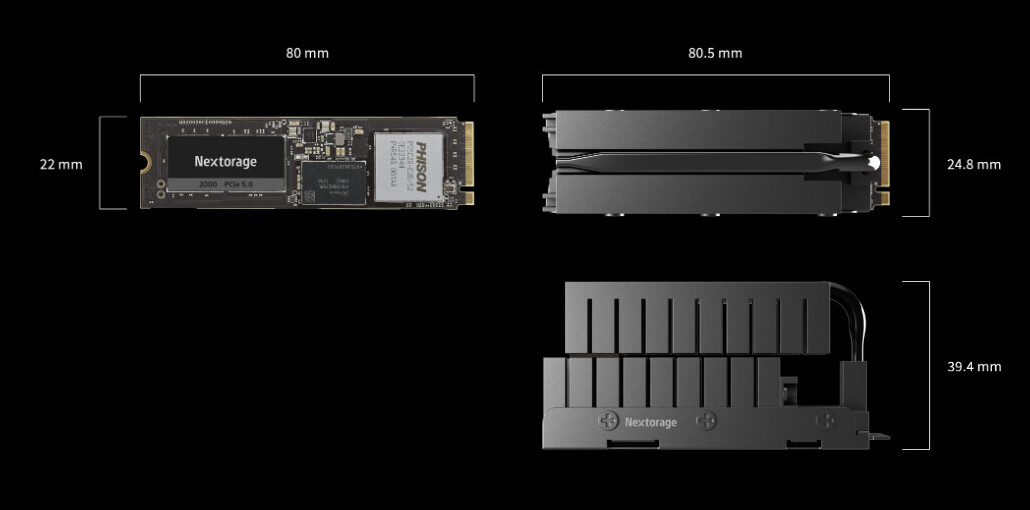 Nextorage Displays Next-Gen PCIe Gen 5.0 NVMe M.2 SSD With Massive  Heatsink, Up To 2 TB & 10 GB/s Speeds