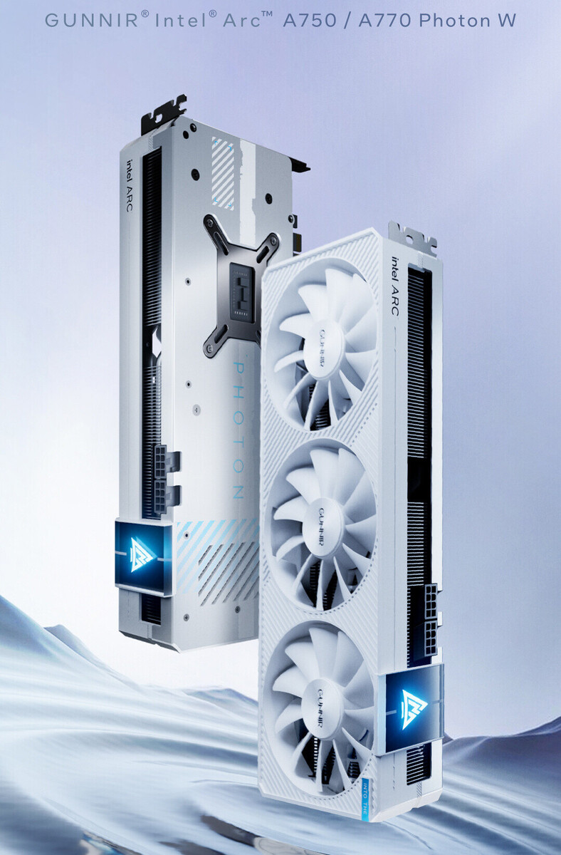 Gunnir Releases White Edition Arc A770 Photon OC Graphics Card