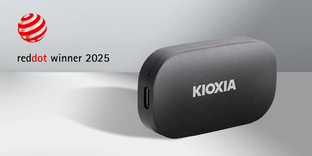 (PR) Kioxia Portable SSD Wins Red Dot Design Award for Product Design 2025