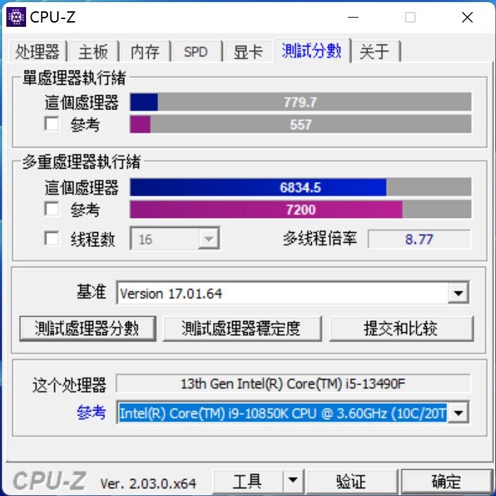 Intel Core i5 13400F @ 4090 MHz - CPU-Z VALIDATOR