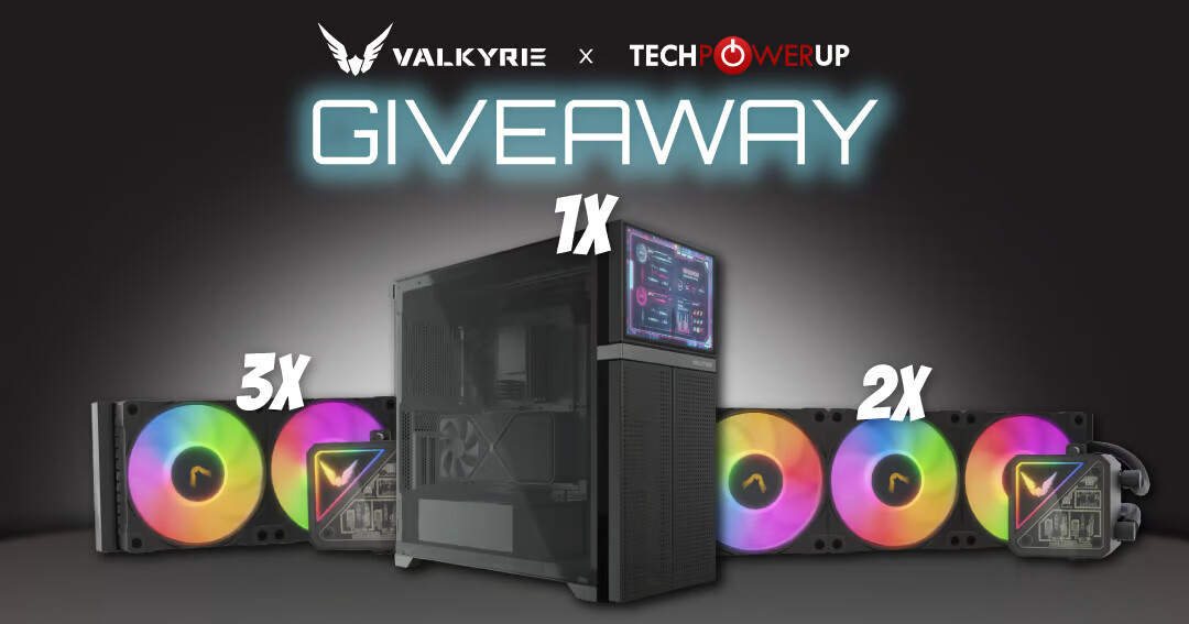 Valkyrie x TechPowerUp Giveaway: Win Valkyrie Case and AIO Coolers!