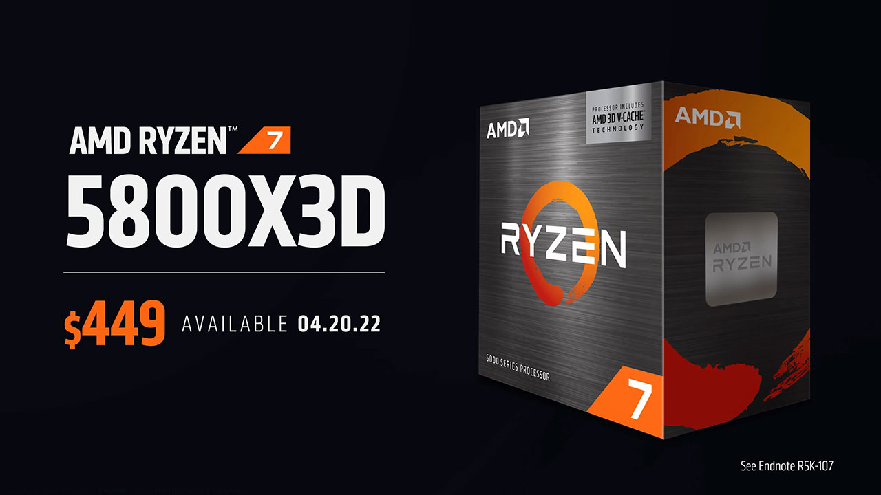 AMD Ryzen 5800X3D BOX
