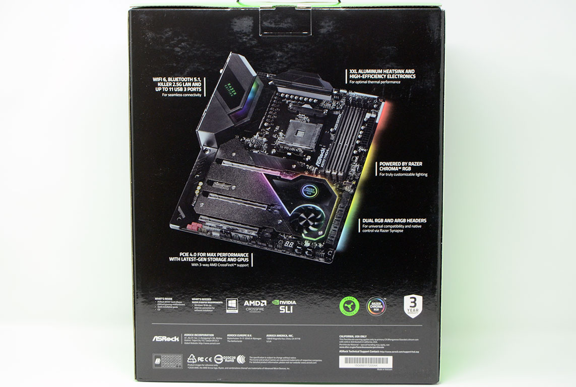 ASRock X570 Taichi Razer Edition Review - Packaging & Contents