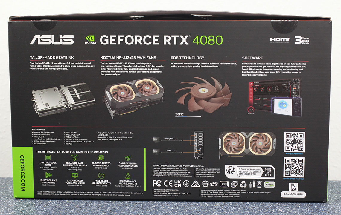 Buy Asus GeForce RTX 4080 PCIe 4.0 Noctua Overclocked Graphics