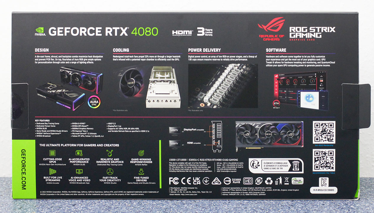  ASUS TUF Gaming GeForce RTX® 4080 Graphics Card (PCIe 4.0, 16GB  GDDR6X, HDMI 2.1a, DisplayPort 1.4a) : Electronics