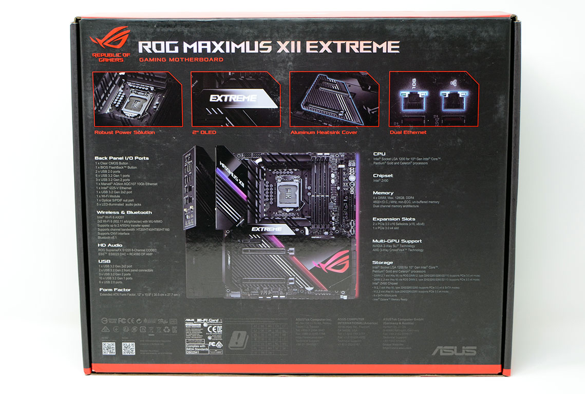 ASUS ROG Maximus XII Extreme Review - Packaging & Contents | TechPowerUp