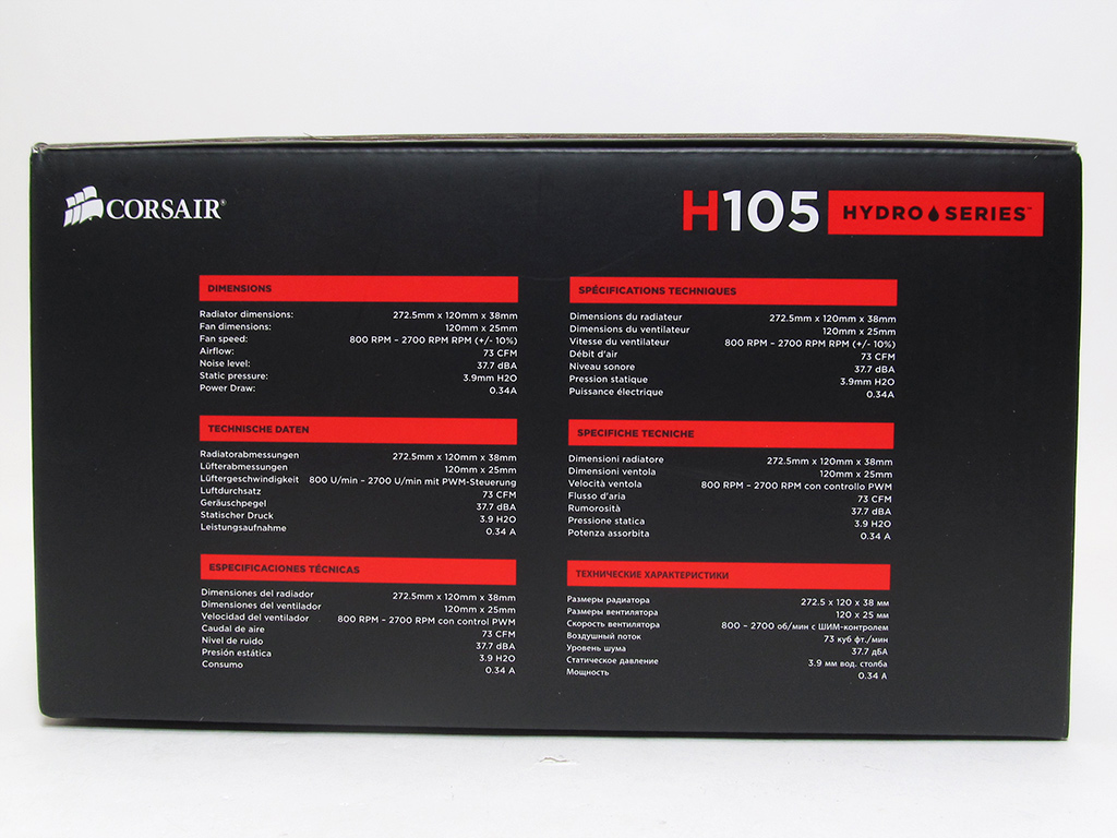 Corsair Hydro Series H105 Review - Packaging & Contents