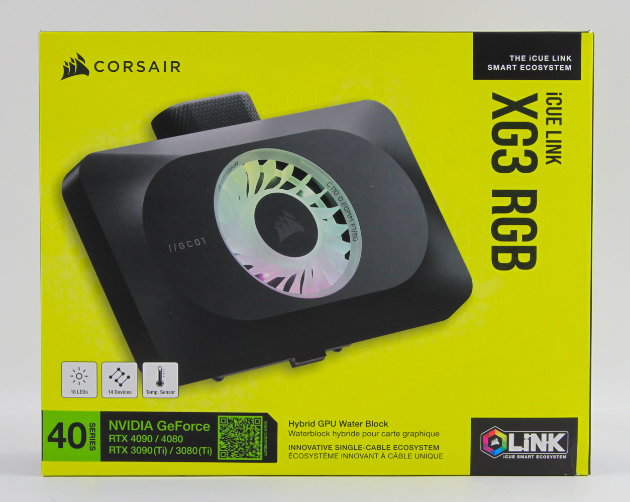 CORSAIR iCUE Link XG3 Hybrid GPU Block (RTX 4080/4090) Review - Packaging &  Accessories