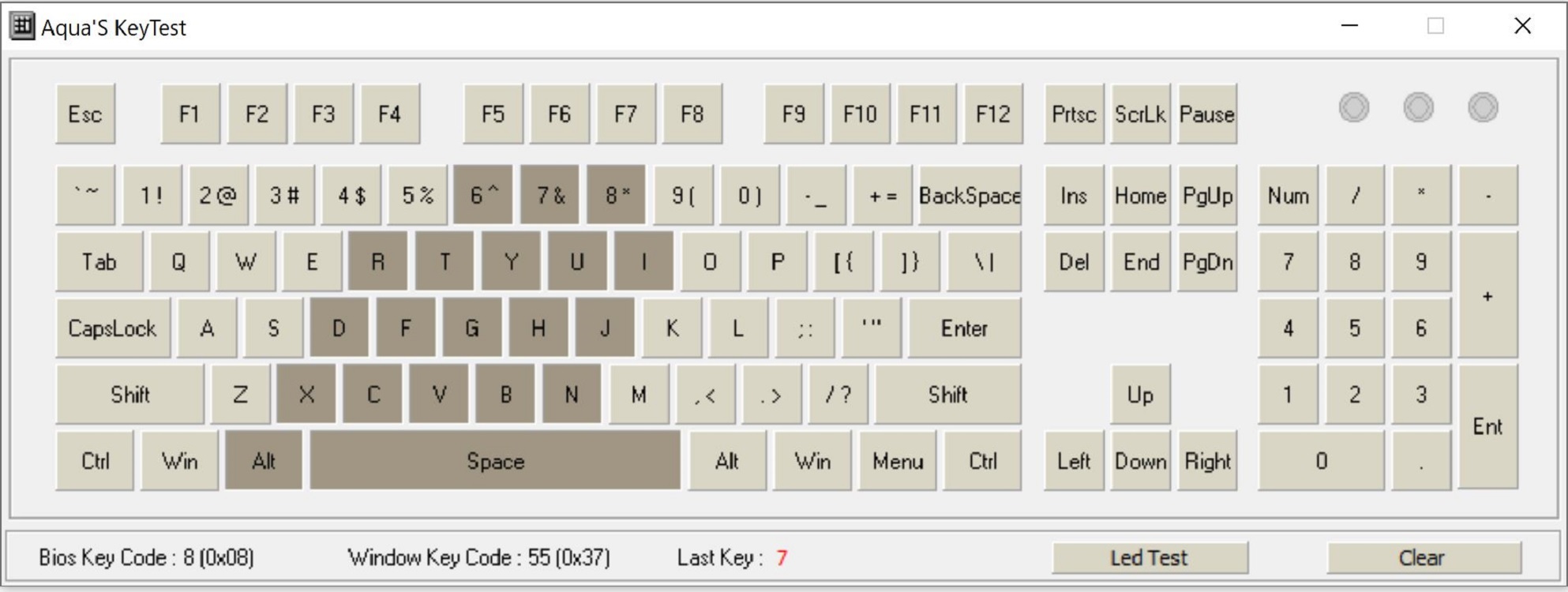 aquatest keyboard