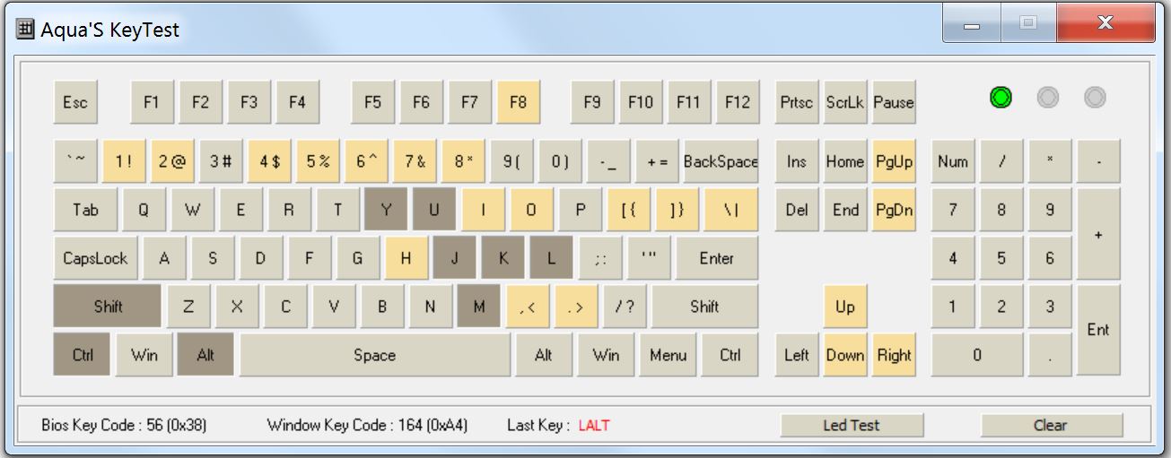 aquatest keyboard
