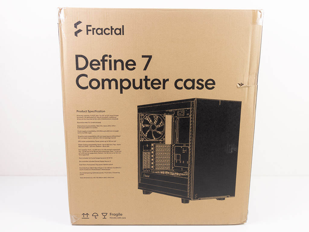 Fractal Design Define 7 Black Solid FD-C-DEF7A-01 Tech-America