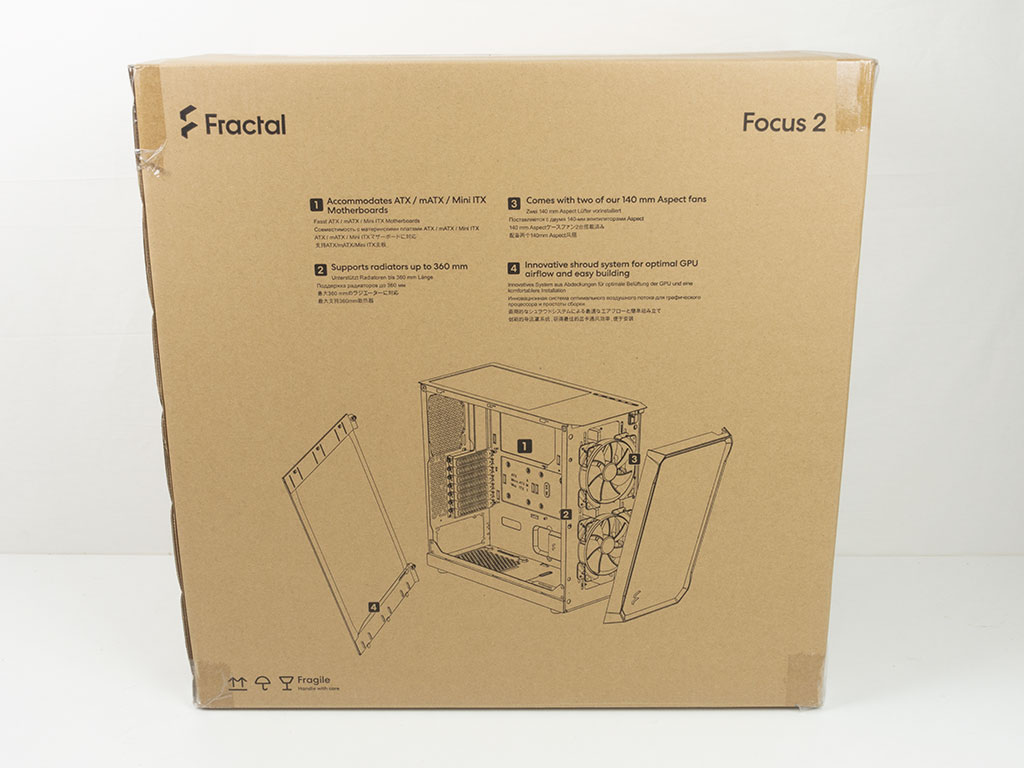 Fractal Design Focus 2 RGB Review - A Closer Look - Outside