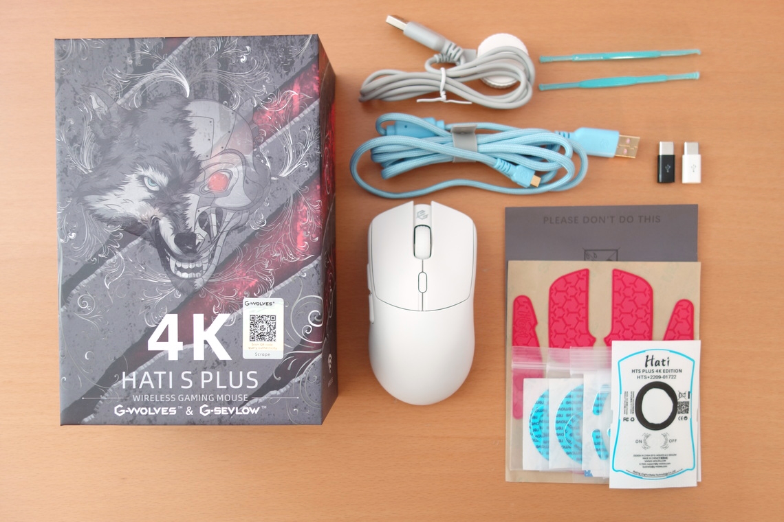 g-wolves hati s plus 4k white ゲーミングマウス - PC周辺機器