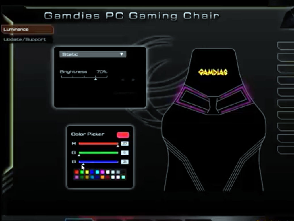 Gamdias rgb best sale gaming chair