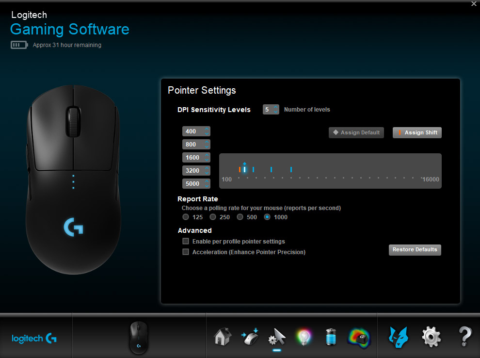 logitech gaming software mouse macro