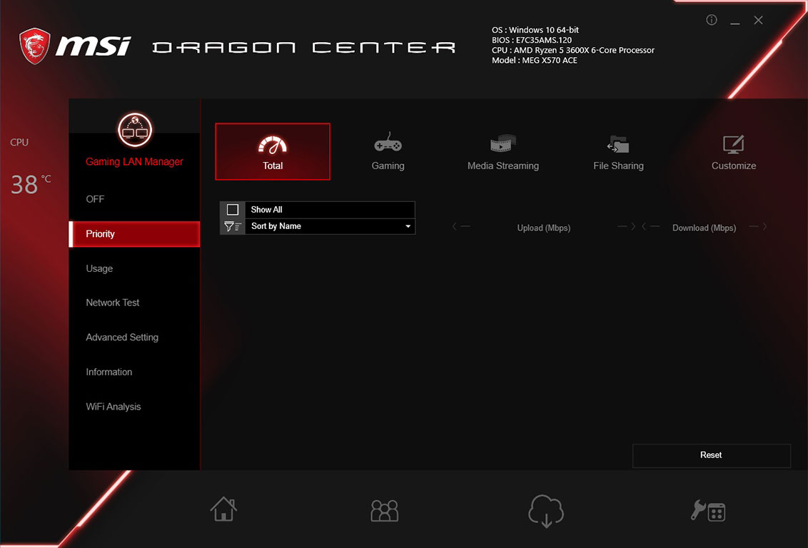 msi dragon center fan control