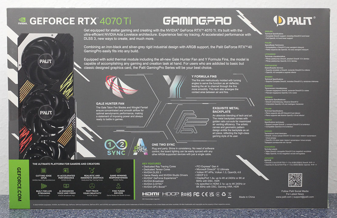 Palit GeForce RTX 4070 Ti GamingPro OC Review - Pictures & Teardown ...