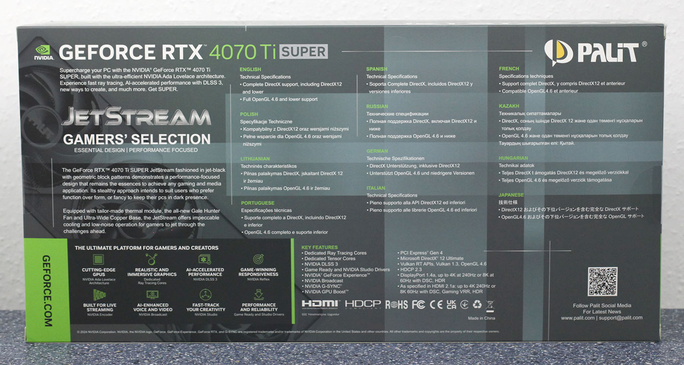 Palit GeForce RTX 4070 Ti Super Jetstream OC Review - Pictures ...