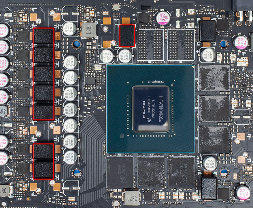 PNY RTX 4060 Ti XLR8 Review - Circuit Board Analysis