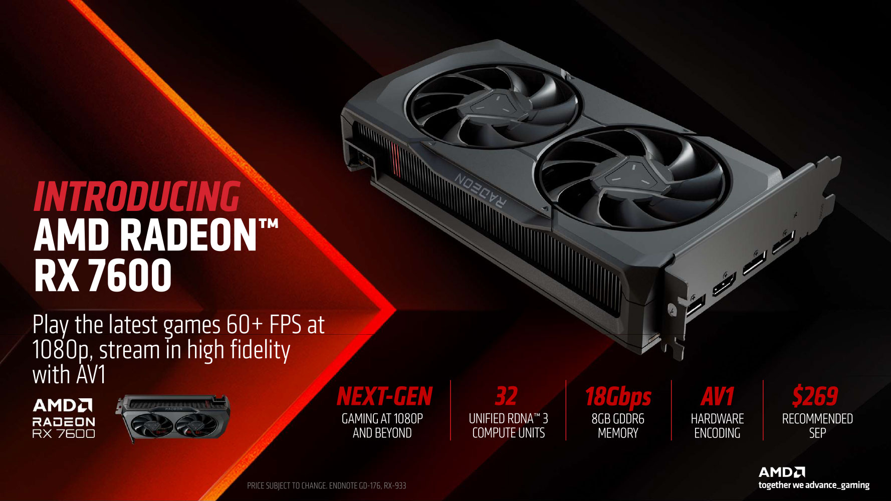 PowerColor Hellhound AMD Radeon RX 7600 Gaming Graphics Card