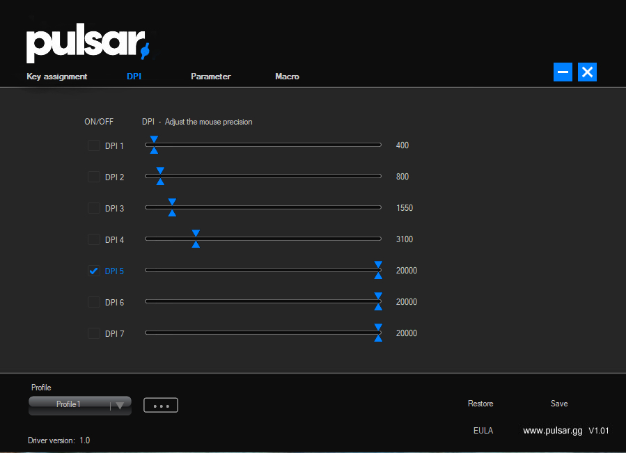 Pulsar Xlite Review Software TechPowerUp