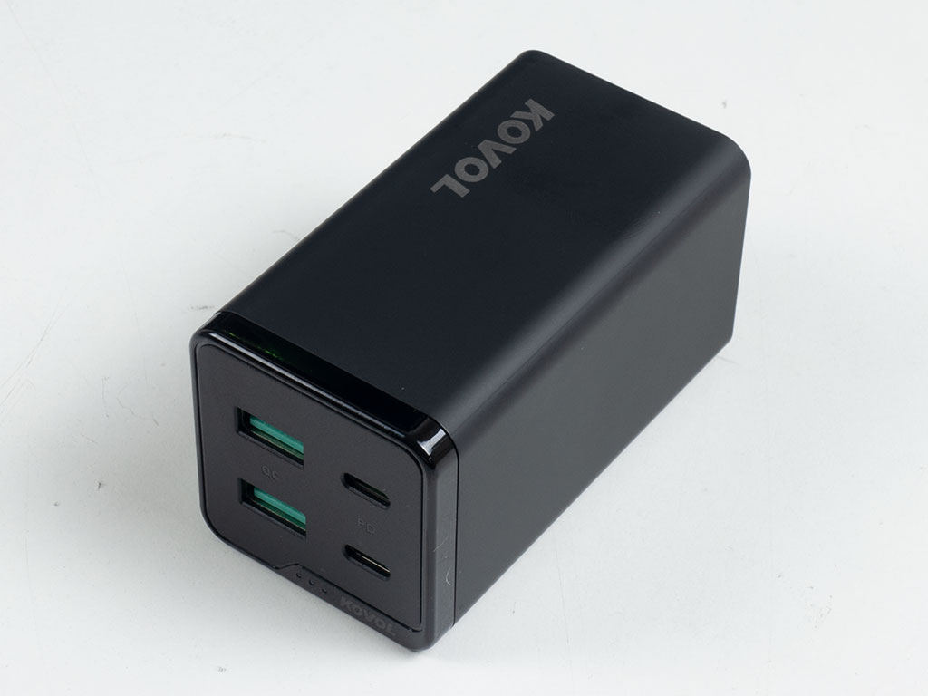  Cargador USB C, KOVOL de 65 W, 4 puertos PD GaN III