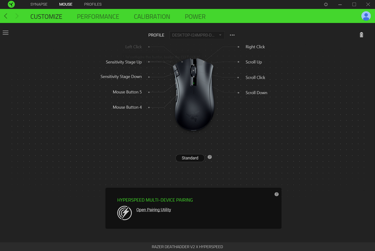 Razer DeathAdder V2 X Hyperspeed Gaming Mouse Review - Software 