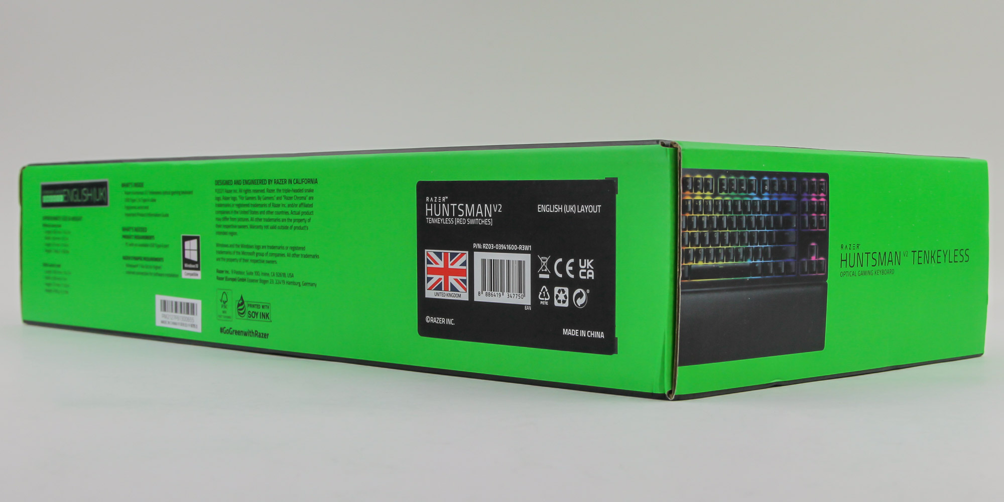 Razer Huntsman V2 Tenkeyless Optical | Packaging Review TechPowerUp Accessories - Keyboard Gaming 