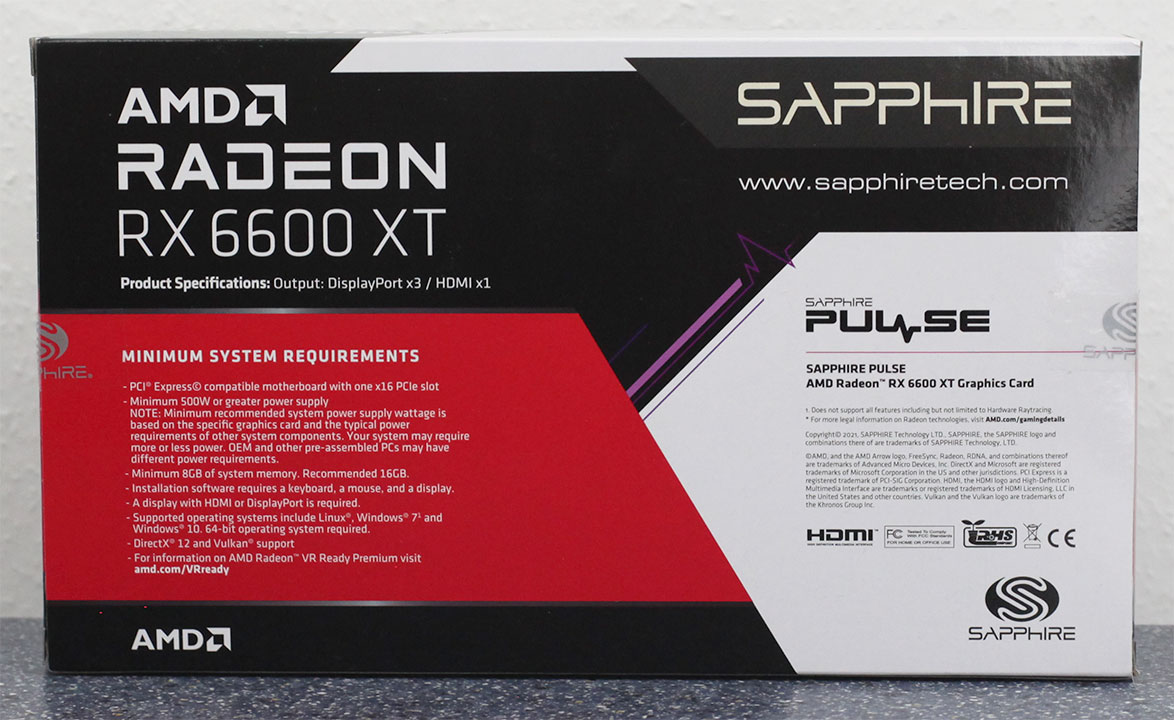 SAPPHIRE PULSE Radeon RX 6600 GAMING Video Card Review