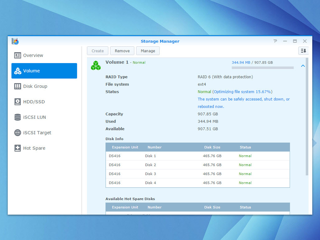 disk health check synology