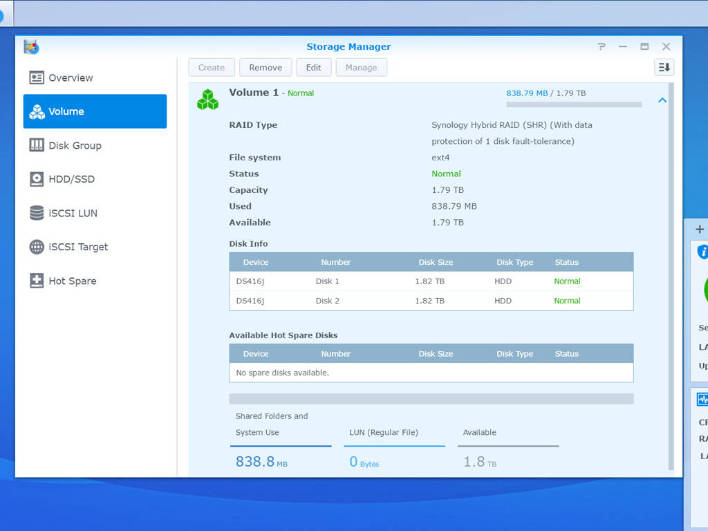 Synology DS416j Surveillance Bundle Review - Storage Manager, Package ...